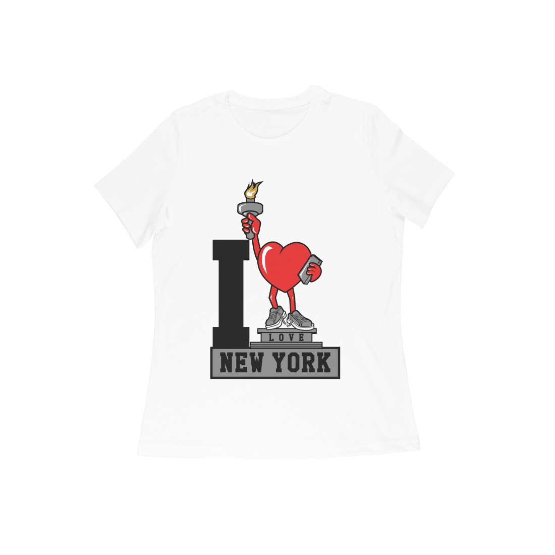 Women Round Neck - I Love New York