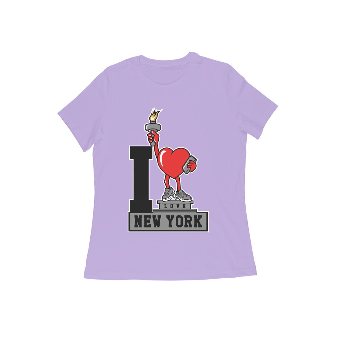 Women Round Neck - I Love New York - Image 11