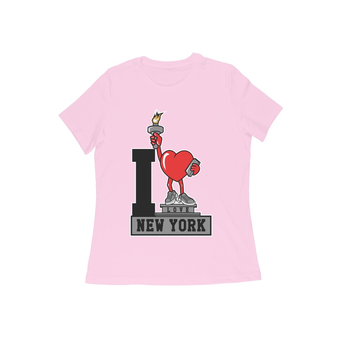 Women Round Neck - I Love New York - Image 13