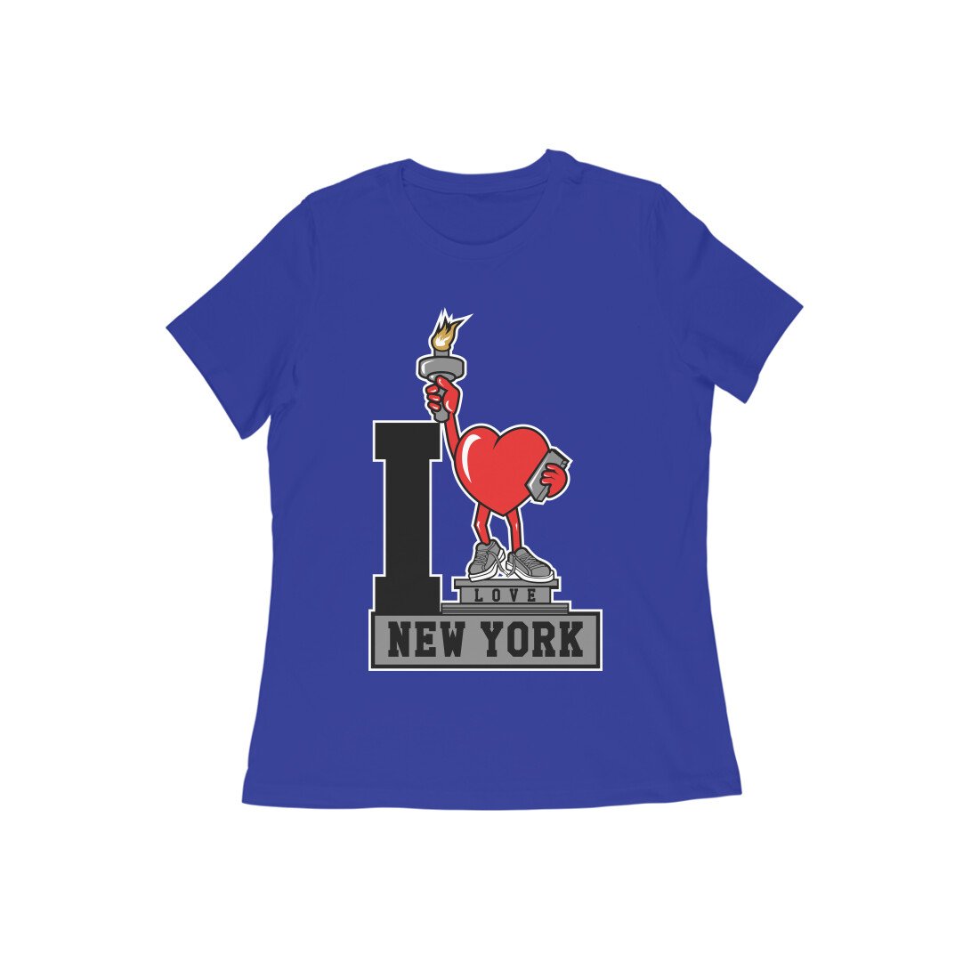 Women Round Neck - I Love New York - Image 17