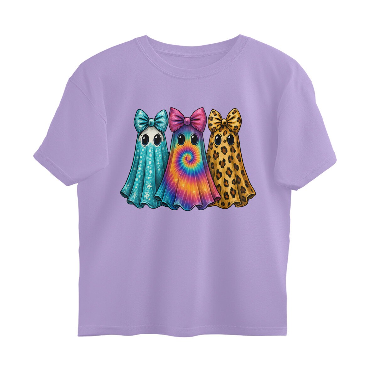 Oversized T-shirt - Girly Ghost Bow T-Shirt