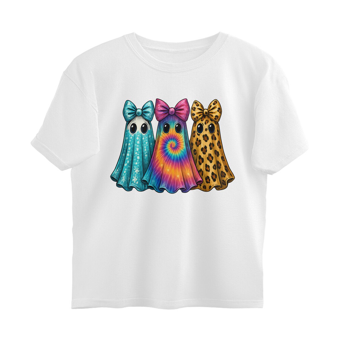 Oversized T-shirt - Girly Ghost Bow T-Shirt - Image 5