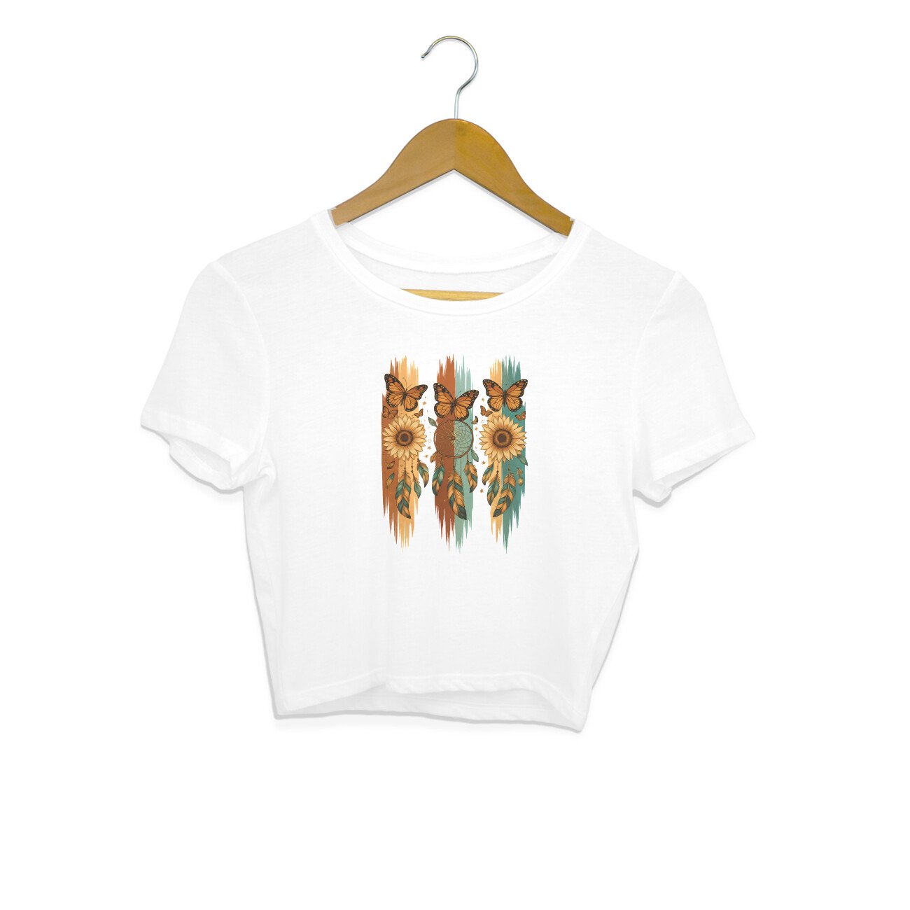Crop Top For Women - Butterfly