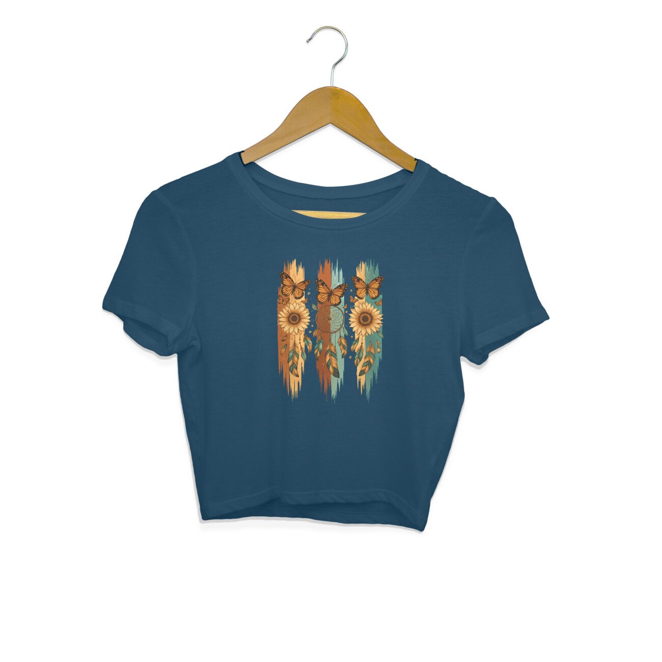 Crop Top For Women - Butterfly - Image 3